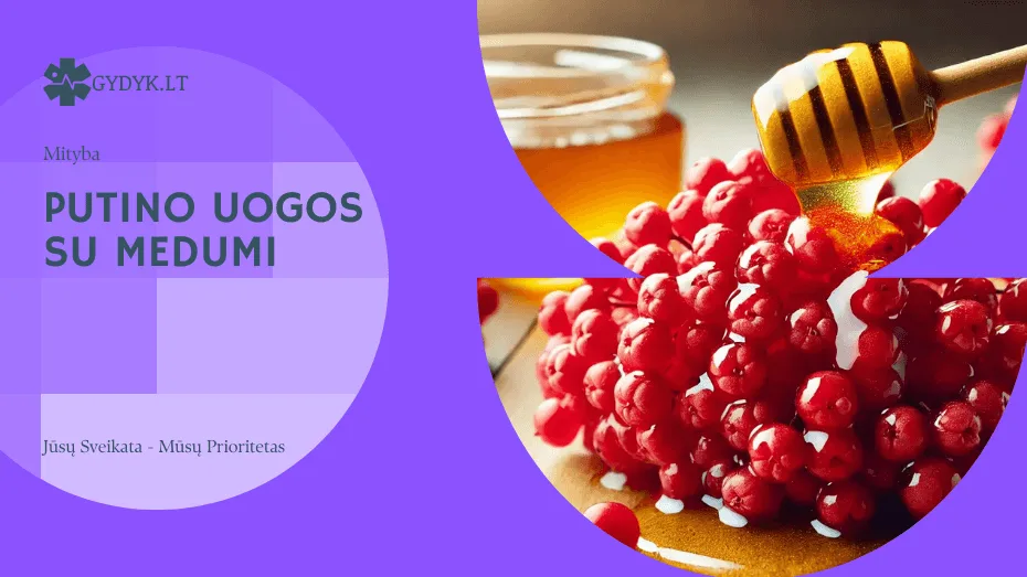 Putino uogos su medumi: nauda sveikatai ir receptai