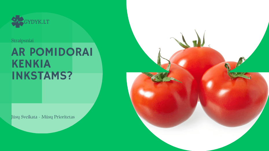 Ar pomidorai kenkia inkstams