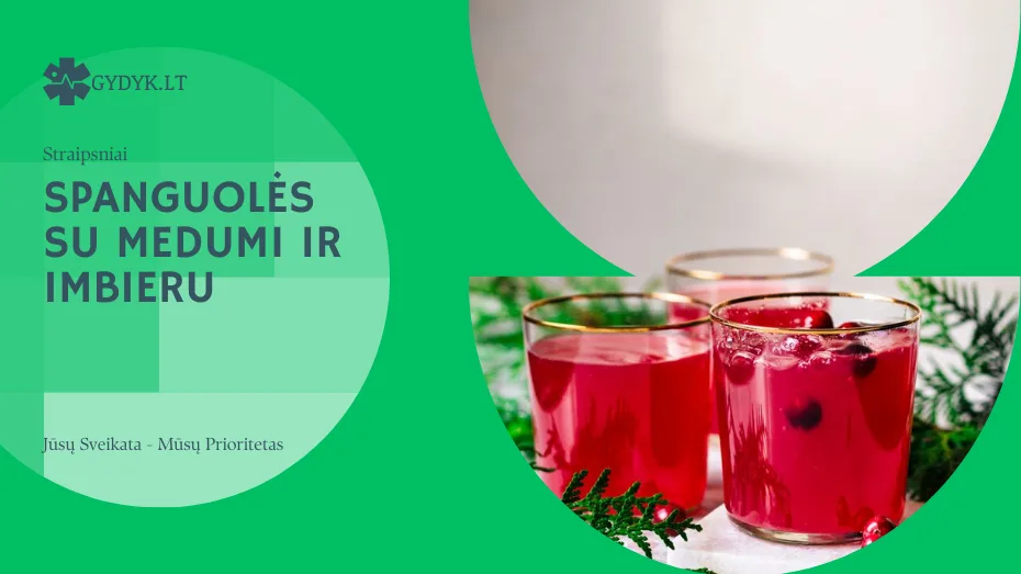 Spanguolės su medumi ir imbieru