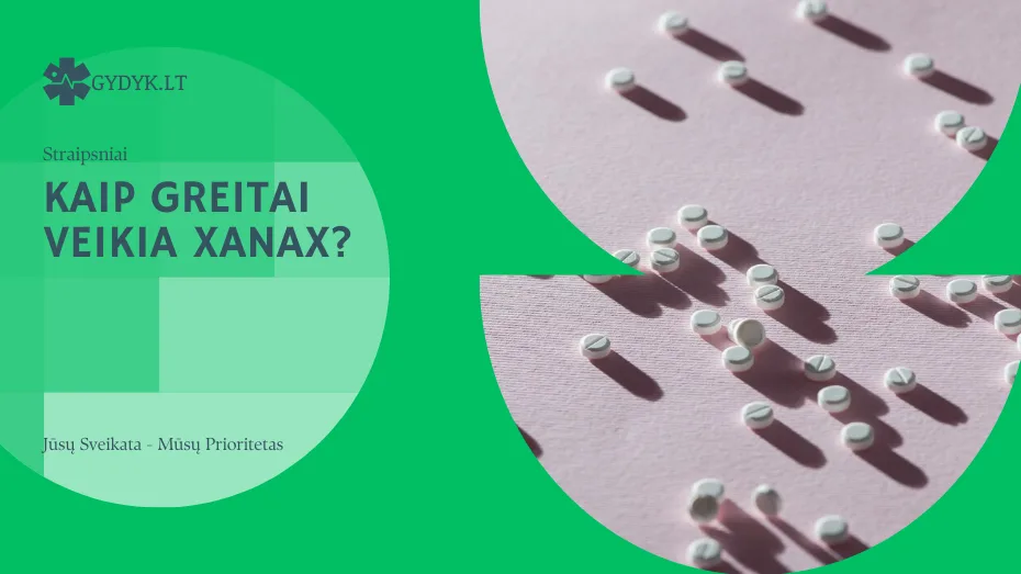 kaip greitai veikia xanax