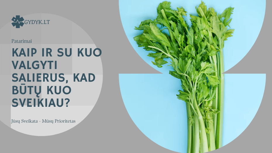 Kaip ir su kuo valgyti salierus, kad būtų kuo sveikiau? Kaip ir su kuo valgyti salierus, kad būtų kuo sveikiau