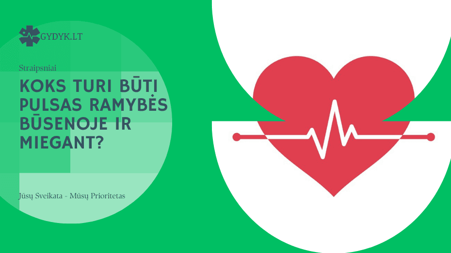 Koks turi būti pulsas ramybės būsenoje ir miegant
