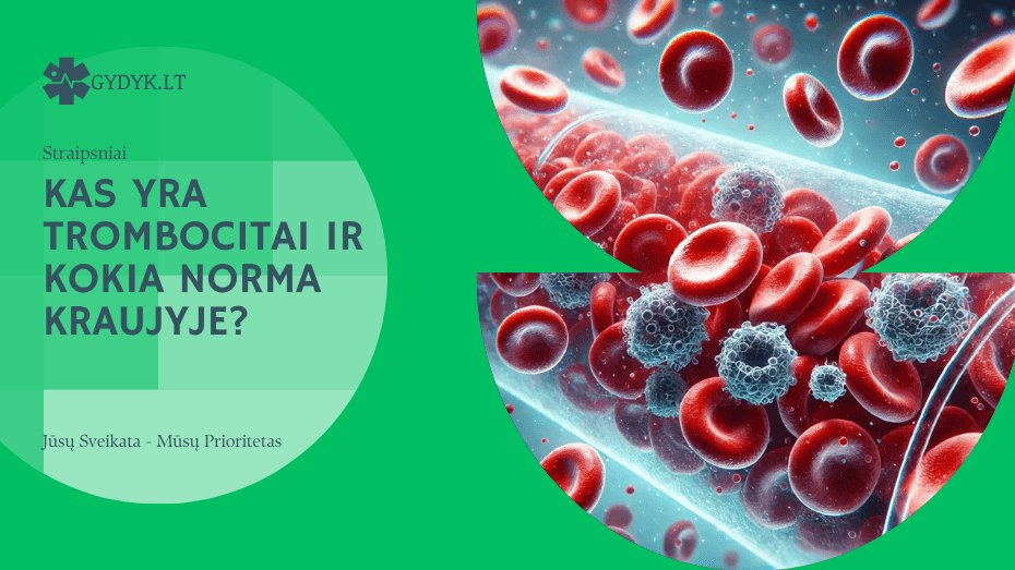 Kas yra trombocitai ir kokia norma kraujyje