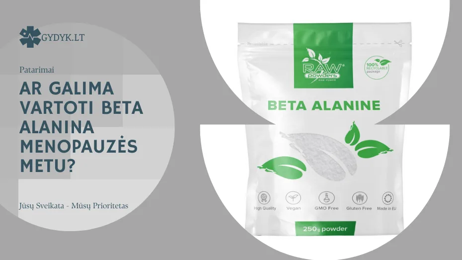 ar galima vartoti beta alanina menopauzės metu