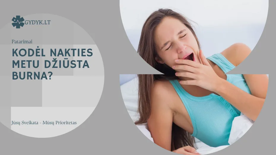 kodėl Nakties metu džiūsta burna