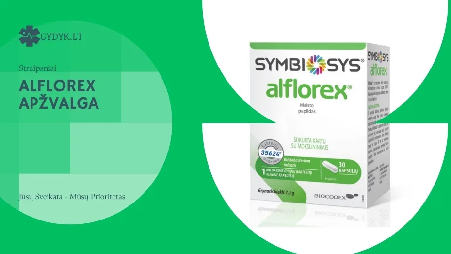 Symbiosys Alflorex – apžvalga: vartojimas, šalutinis poveikis ir atsiliepimai alflorex apžvalga