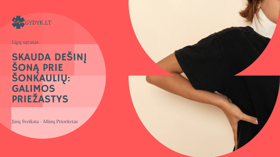 Skauda dešinį šoną prie šonkaulių: galimos priežastys