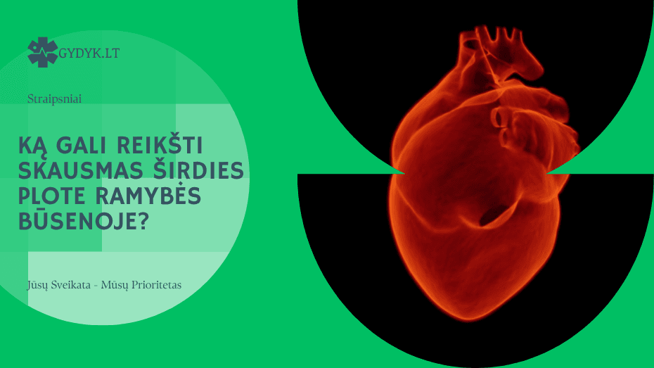 Ką gali reikšti skausmas širdies plote ramybės būsenoje