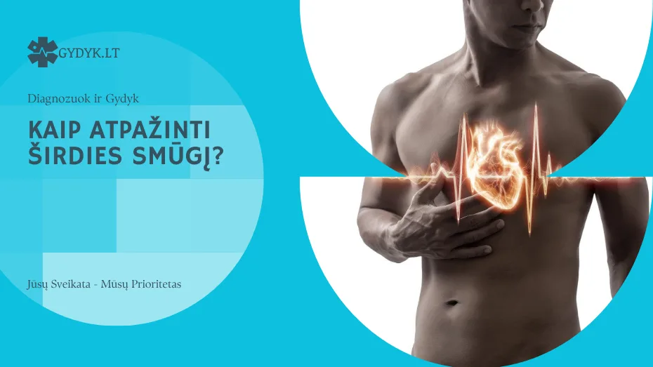 Kaip atpažinti širdies smūgį