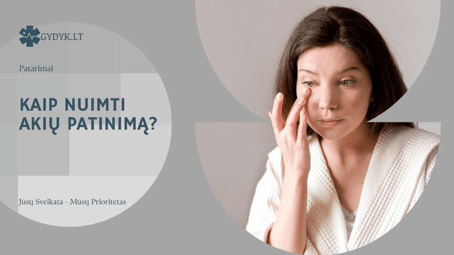 Kaip nuimti akių patinimą? Kaip nuimti akių patinimą?