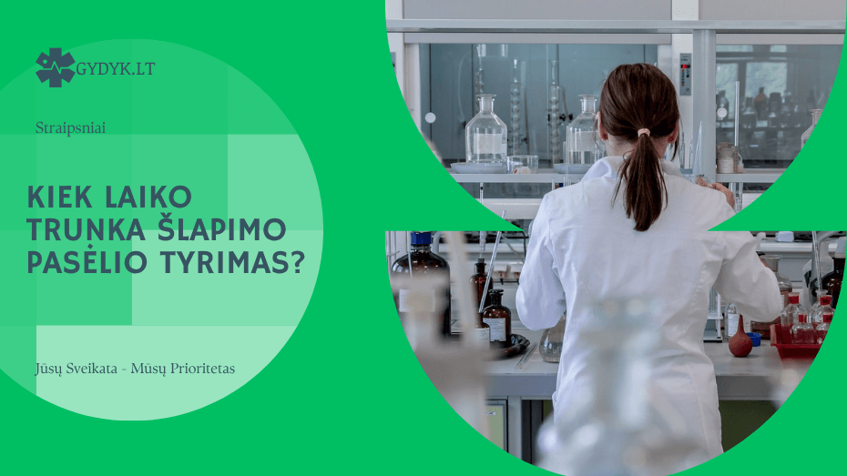 Kiek laiko trunka šlapimo pasėlio tyrimas?