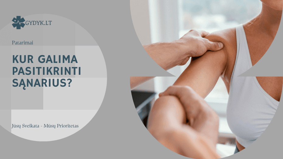 Kur galima pasitikrinti sąnarius