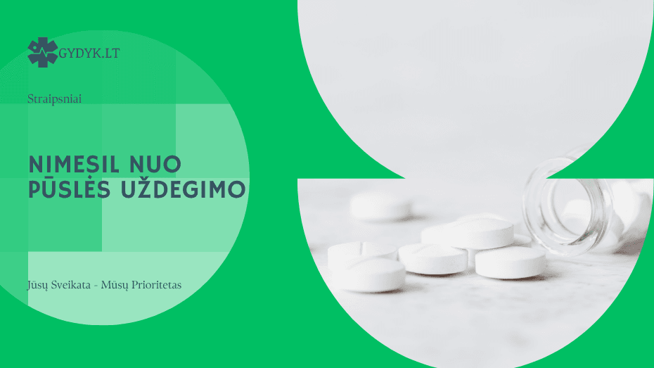 Nimesil nuo pūslės uždegimo ar padeda gydant cistitą