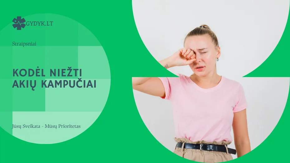Kodėl niežti akių kampučiai