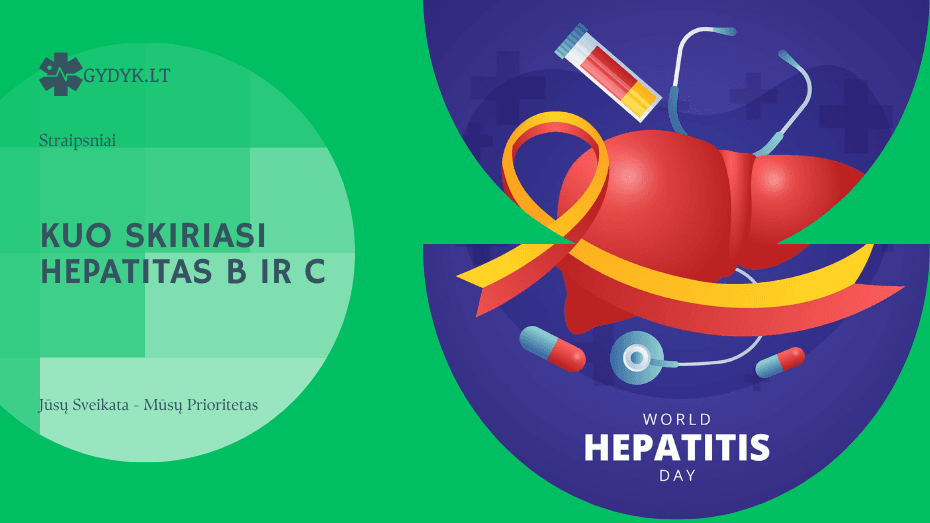 Kuo skiriasi hepatitas B ir C