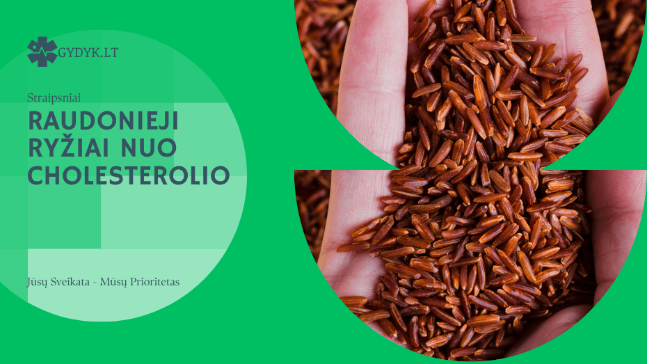 Raudonieji ryžiai nuo cholesterolio