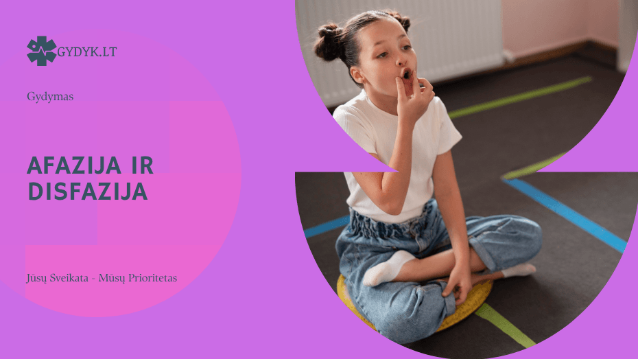 Afazija ir disfazija: simptomai, priežastys, rūšys ir gydymas