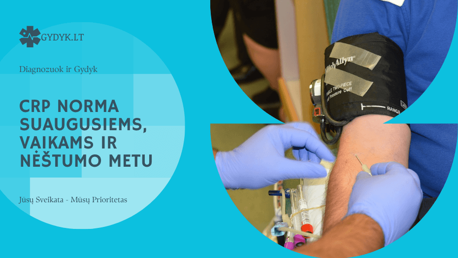 CRP norma suaugusiems, vaikams ir nėštumo metu