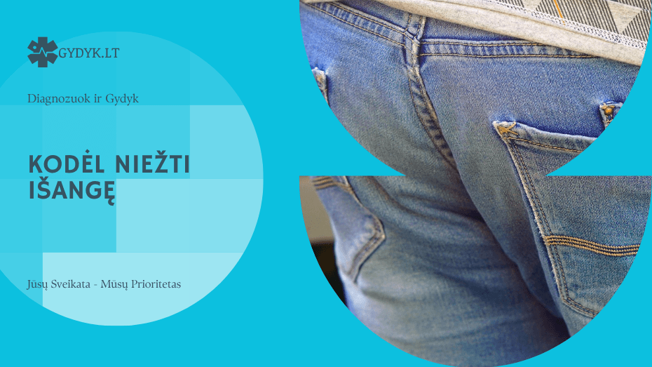 Kodėl niežti išangę (užpakalį): higiena, odos dirginimas ar sveikatos sutrikimai