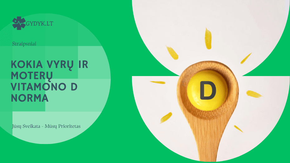 kokia vyrų ir moterų vitamono D norma
