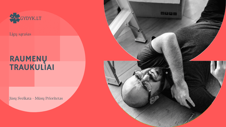 raumenų traukuliai