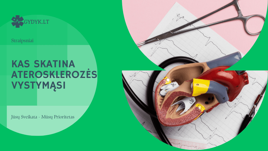 Kas skatina aterosklerozės vystymąsi