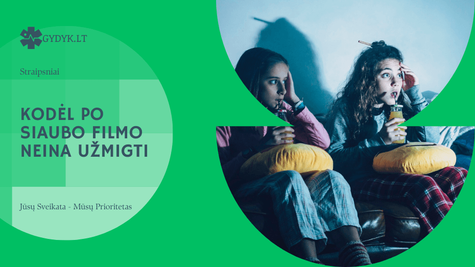 Kodėl po siaubo filmo neina užmigti