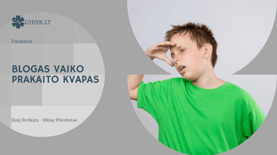 Blogas vaiko prakaito kvapas: priežastys, galimos ligos ir sprendimo būdai