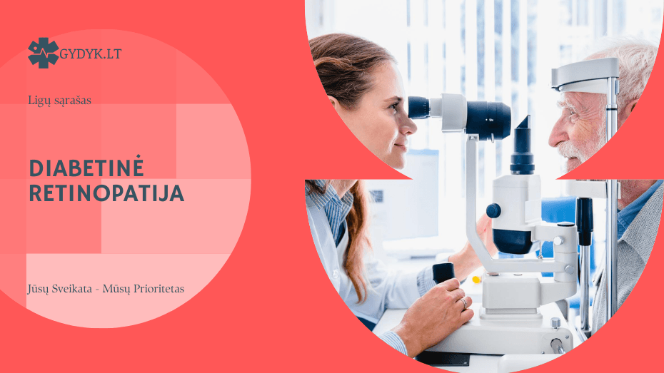 Diabetinė retinopatija: simptomai, stadijos ir gydymas