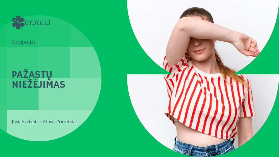 Pažastų niežėjimas: dirginimas, alergija ar infekcija?