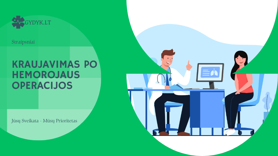 Kraujavimas po hemorojaus operacijos: ar tai normalu ir kada sunerimti
