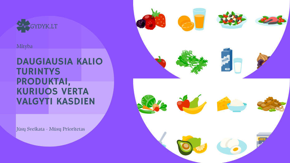 Daugiausia kalio turintys produktai, kuriuos verta valgyti kasdien