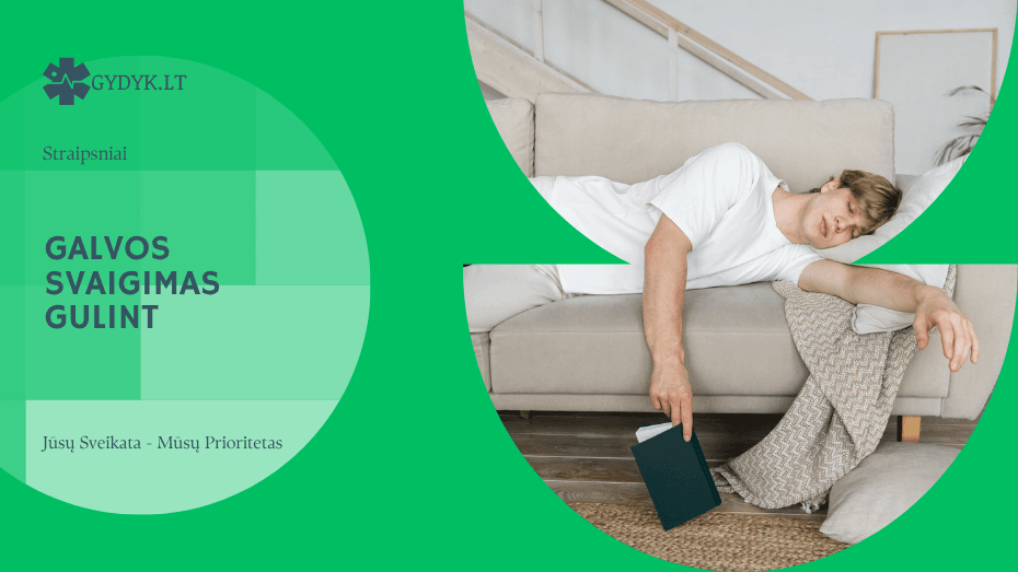 Galvos svaigimas gulint: kodėl jis atsiranda būtent naktį?