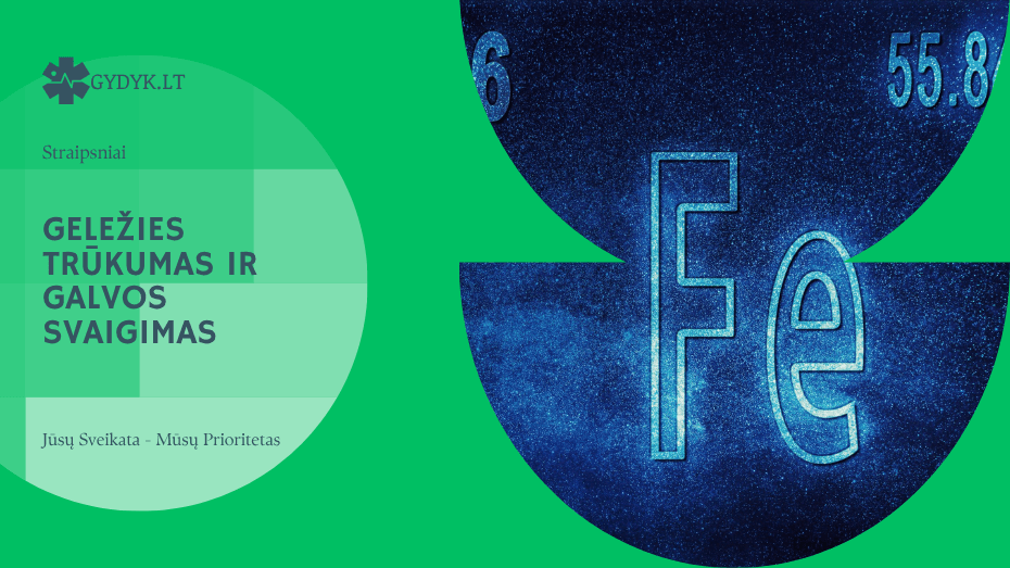 Geležies trūkumas ir galvos svaigimas: kaip tai sumažinti?