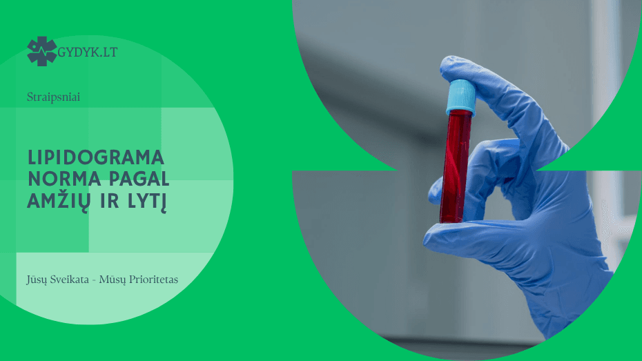 Lipidograma norma pagal amžių ir lytį: ką svarbu žinoti?