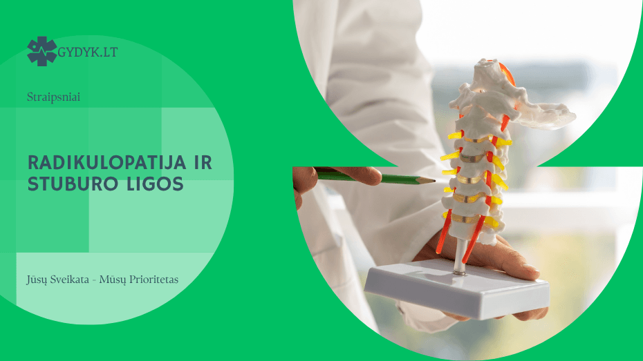 Radikulopatija ir stuburo ligos: diskų pažeidimai ir spondilozė