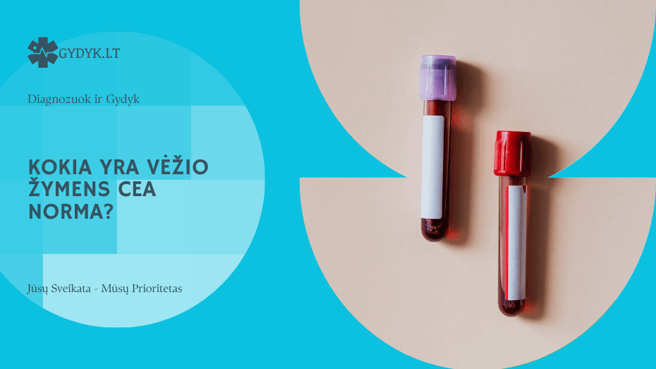 Kokia yra vėžio žymens CEA (karcinoembrioninio antigeno) norma?