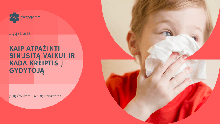 Kaip atpažinti sinusitą vaikui ir kada kreiptis į gydytoją