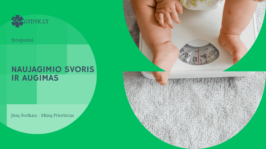 Naujagimio svoris ir augimas: normos, ūgis ir galvos apimtis
