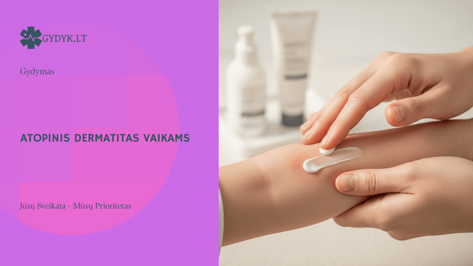 Atopinis dermatitas vaikams ir kūdikiams: gydymas, kremai ir priežiūra Iliustracija: Atopinis dermatitas vaikams ir kūdikiams: gydymas, kremai ir priežiūra