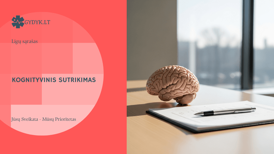 Iliustracija: Kognityvinis sutrikimas: simptomai, priežastys ir gydymas