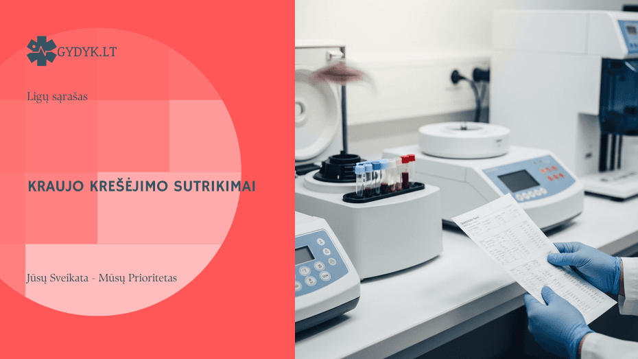 Iliustracija: Kraujo krešėjimo sutrikimai: priežastys, simptomai, diagnostika ir gydymas