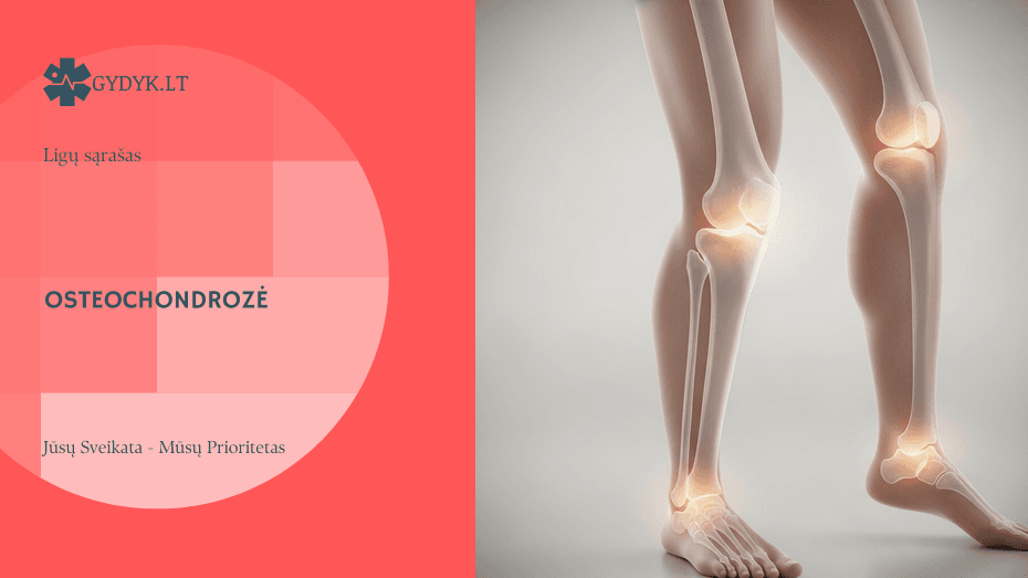 Iliustracija: Osteochondrozė: simptomai, priežastys, diagnostika ir gydymas