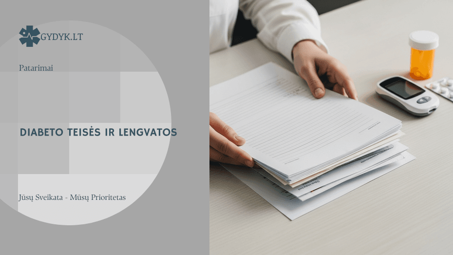 Iliustracija: Teisės sergant diabetu: invalidumas ir lengvatos